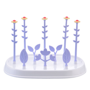 Séchoir à biberons en forme de fleurs de dessin animé avec support amovible, séchoirs portables de voyage <span class=keywords><strong>pour</strong></span> biberons et <span class=keywords><strong>tétines</strong></span> - Product Image 3