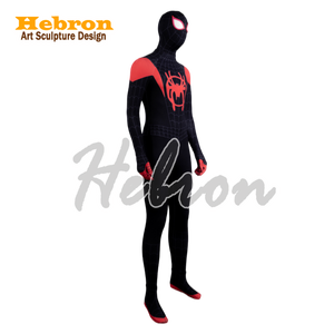 Costume de cosplay Spider-Man personnalisé <span class=keywords><strong>Miles</strong></span> <span class=keywords><strong>Morales</strong></span> pour Halloween, film TV, adulte, pour spectacle événementiel - Product Image 2