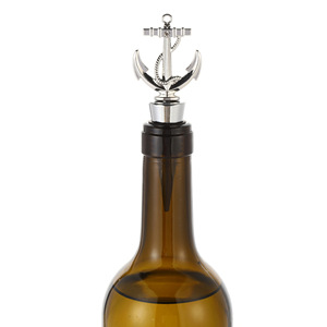 Anchor <b>Wine</b> Stopper Silver Zinc Alloy Bottle Seal For Wedding Party Gift - Product Image 3