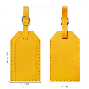 Adjustable Multi-Color Boarding <b>Suitcase</b> Travel Named Baggage Tags Blank Airplane Pu Leather Eco Friendly Luggage Tag - Product Image 6