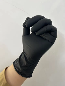 Guantes de nitrilo negros gruesos para tatuajes de 6mil de textura completa, guantes de nitrilo negros duraderos para salón de belleza de uñas sin polvo y sin látex - Product Image 3