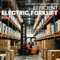 Chariot élévateur électrique certifié CE de 2,5 tonnes, structure compacte, faible bruit, mât hydraulique pour entrepôt logistique