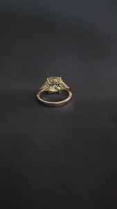 Bague de fiançailles et de mariage personnalisée 1, 2, 3 ou 5 carats en or 14k ou 18k avec diamant de laboratoire – Bijoux de marque de luxe - Product Image 2