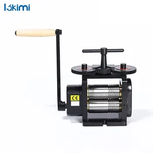 Rolling Mills Lakimi Jewellery Rolling Mill In Black With 110mm Rolls Small Black Jewelry Gold Silver Tool Wire LK-RM01A