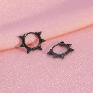LT-WH324 Orecchini a Cono con Borchie in Acciaio Inox, Stile Hip-Hop, <span class=keywords><strong>Earcuff</strong></span> Personalizzati - Product Image 4