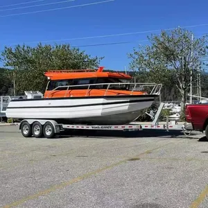 Bateau de pêche en aluminium haute performance, nouveau design, 2023