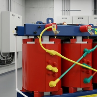 Transformateur Électrique Haute Tension 50Hz SCB13/14 Type Sec Trois Bobines 10kV-11kV/480V-440V/400V 110V 380V pour Système de Distribution d'Énergie