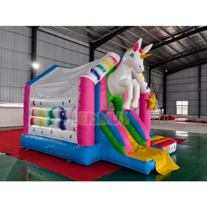 Château gonflable commercial à thème licorne, combo gonflable pour filles, château de saut gonflable pour enfants, <span class=keywords><strong>location</strong></span> pour fêtes - Product Image 2