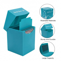 Boîte de rangement haute capacité JIN OU 100+, étui pour cartes de jeu de taille standard, sans PVC, sécurisé pour l'archivage, boîte de protection pour cartes de jeu de taille standard