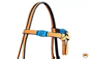 Rawhide Bosal Futurity Knot Headstall & Mecate Rênes fabriquées en Inde - Product Image 3