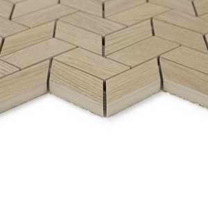 Mosaïque de carreaux rectifiés mats Malmo Light Herringbone 27x30 cm - Product Image 2