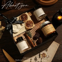 Coffret Cadeau de Bougies Parfumées en Cire de Soja pour Aromathérapie Moderne, Longue Durée, Haut de Gamme, Souvenir pour Mariage, Anniversaire, Nouvel An, Ornement