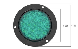 Feu <span class=keywords><strong>arrière</strong></span> de camion <span class=keywords><strong>à</strong></span> <span class=keywords><strong>LED</strong></span> central unique transfrontalier de 14 cm, feu <span class=keywords><strong>arrière</strong></span> de <span class=keywords><strong>semi</strong></span>-<span class=keywords><strong>remorque</strong></span> en caoutchouc de 4 pouces avec lumière unique électro-plaquée - Product Image 3