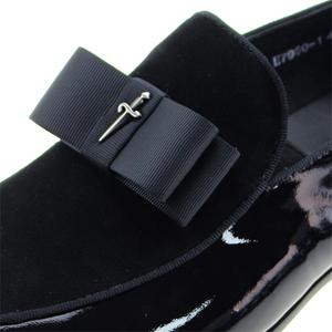 Zapatos de vestir Oxford hechos a mano de lujo para hombre, zapatos de charol genuino + gamuza, zapatos de boda con lazo de retazos, zapatos de boda para hombre, venta al por mayor - Product Image 6