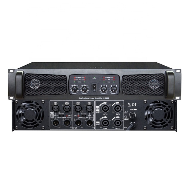 E 2U/3U Amplifier Audio Power 4 Channel Power Amplifier