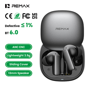Écouteurs Bluetooth 6.0 Remax à faible latence, écouteurs sans fil Bluetooth avec suppression active du <span class=keywords><strong>bruit</strong></span>, microphone intégré, appels clairs ENC - Product Image 1