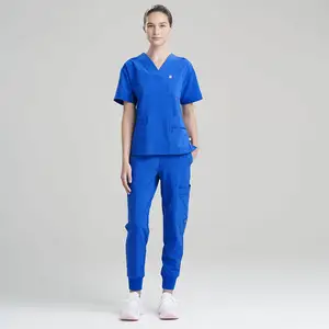 Bestex Blouse Medical Nursing Scrubs Uniforms Sets Designs Cleaning Uniforms in Wholesale