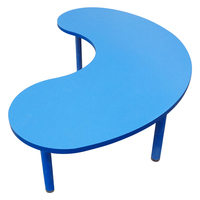 Bureau d'étude moderne en plastique demi-lune pour enfants, chambre à coucher, intérieur, crèche, jardin d'enfants, maison, jardin et garderie