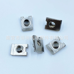 น็อตลีฟสปริง Shuangxuan M6 ขนาด 19.6x14 มม. ตัวล็อคเหล็กสำหรับยึดป้ายทะเบียนรถยนต์ - Product Image 5