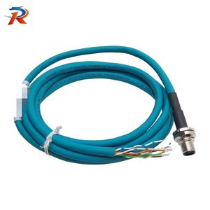 Fsfd841-2m corsetto, 8 pin M12 maschio eurospast to Flying lead, 2a 60vac, 2 m nuova automazione industriale originale Ready Stock - Product Image 1