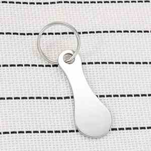 Manufacturer Custom Make Your Own Shopping Cart Token Key Chain Trolley Token Coin Keychain Shopping Coin Keychain - Product Image 2