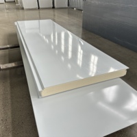 Panneau composite isolant en mousse de polyuréthane de 75 mm de style design contemporain pour entrepôts frigorifiques, entrepôts et hôtels