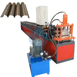 Mesin pembuat Panel dinding baja berwarna Panel dinding dekoratif logam 3d mesin pembuat pembentuk gulungan dengan pompa hidrolik