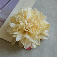Fleur artificielle réaliste en velours de haute qualité, faite à la main, Dahlia Chrysanthème, pour décoration intérieure, mariage, fête à domicile