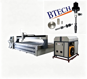 Machine de découpe à jet d'eau CNC haute précision 5 axes 3x2m avec pompe 420Mpa pour métal, pierre et presque tous les matériaux - Product Image 2