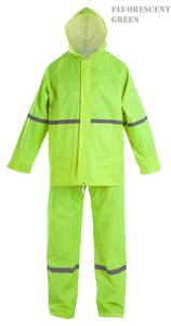 Hi-Viz Lime <strong>Rubberized</strong> Reflective <strong>Rain</strong> Suit PVC Coating <strong>Rain</strong> Wear <strong>Rain</strong> <strong>Coat</strong> and Pants - Product Image 4