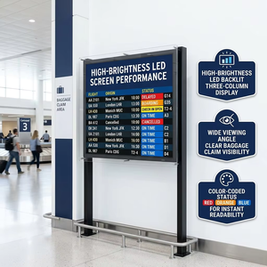 Sistema de Terminal FIDS OEM, Pantalla LCD Personalizada, CMS para Aeropuerto, Metro, Información al Pasajero, Video Wall - Product Image 3