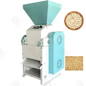 Volautomatische Home Gebruikt Verkoop Haver Maïs Flaker Gepofte Afvlakking Tarwe Havermout Graan Corn Flake Making Machine