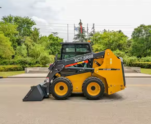 รถตักล้อยางแบบสกิดสเตียร์ 0.955 ตัน รุ่น XC7-SR08 พร้อมถังตักขนาด 0.4 ลูกบาศก์เมตร เครื่องยนต์ดีเซล ระบบควบคุม PLC รับประกัน 1 ปี - Product Image 4