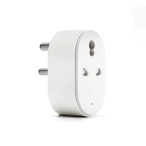 16A India WIFI Smart Plug Smart life App Remote Control Timer Schedule Wireless Plug With Socket with Energy Monitor Function