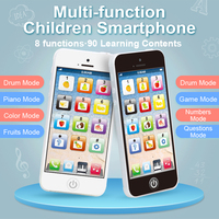 Téléphone portable jouet éducatif avec 8 fonctions et lumières éblouissantes, jouet interactif pour bébé, enfant en bas âge