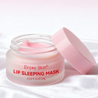 Baume à lèvres réparateur jour et nuit Enjoy Skin, masque de nuit en gel végétalien et biologique avec acide hyaluronique, hydratant et nourrissant
