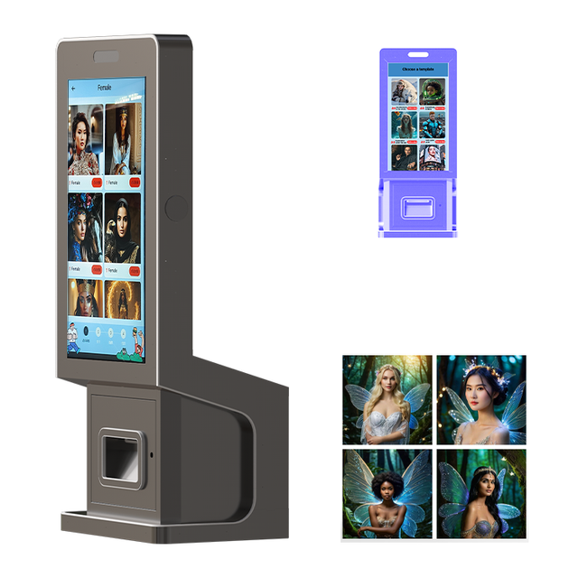 Selfie Mini Metal Photo Booth Vending Machine with Printer Coin Operate for Enabled for Parties & Sale