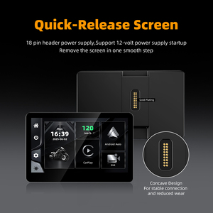 Pantalla GPS <span class=keywords><strong>para</strong></span> Motocicleta de 6.2 Pulgadas con Carplay, Duplicación de Pantalla, 1000NIT de Brillo Ultra Alto, Cámara Dual DVR <span class=keywords><strong>para</strong></span> Carplay en Motocicletas - Product Image 3