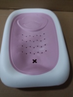 Ensemble de baignoire pour bébé en plastique écologique, accessoires, conception sécurisée à détection de température, baignoire pour bébé avec support de bain pour nouveau-nés