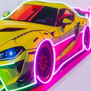 Car Art Decoraciones ACryl Electronic Home Mall Lighting Company Posters DC Fuente de alimentación Signo Luces de neón LED personalizadas - Product Image 5