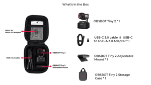 OBSBOT Tiny 2 AI-Powered Ultra Large AI Tracking Auto <span class=keywords><strong>Zoom</strong></span> Voice Control 1/1.5 ''CMOS 4K <span class=keywords><strong>Webcam</strong></span> <span class=keywords><strong>pour</strong></span> vidéoconférence en direct - Product Image 6