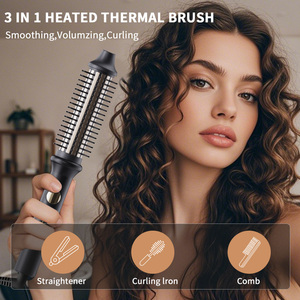 <span class=keywords><strong>Fer</strong></span> à <span class=keywords><strong>boucler</strong></span> professionnel 32 mm avec brosse chauffante, 10M d'ions négatifs, chauffage PTC, contrôle de température <span class=keywords><strong>10</strong></span> vitesses, anti-brûlure - Product Image 1