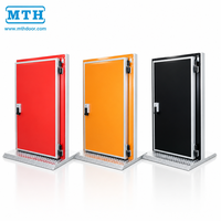 Porte à charnières pour chambre froide MTH, personnalisable, plusieurs couleurs, en tôle d'acier prépeinte, isolée en PU, ouverture à 90 degrés