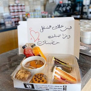 Caja de Embalaje para Restaurante, Caja para Llevar Comida Rápida de Mcdonald's, Contenedor de Alimentos Personalizado, Caja de Papel Desechable para Catering, Caja Negra para Empacar Alimentos - Product Image 5