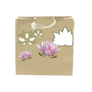 Сумка-переноска лотоса для цветов по индивидуальному заказу/Подарочная сумка для праздника Пасхи/упаковочная сумка для растений с длиной руки