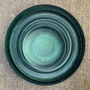 Ensemble d'assiettes et de bols en verre alabastre bleu vert pour la maison et l'hôtel, pas cher - Product Image 6