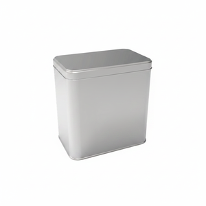Kontensan L822 Rectangle Tin Can 500ml <b>Cookie</b> Baklava <b>Box</b> 103 X 166 X 197 mm Slip Lid - Product Image 2