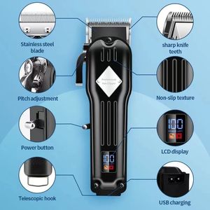 Set <span class=keywords><strong>Professionale</strong></span> 3 in 1 per Taglio Capelli 973 con Display LCD, Trimmer per Capelli e <span class=keywords><strong>Rasoio</strong></span> <span class=keywords><strong>Elettrico</strong></span> in Metallo, 4 Colori - Product Image 3