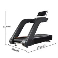 Tapis roulant professionnel Dinuo pour usage commercial et domestique, machine de course électrique avec bande large et écran LED pour entraînement cardio en salle de sport