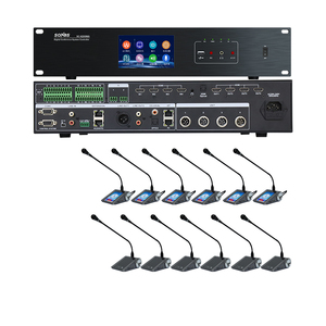 Hệ thống hội nghị bàn chuyên nghiệp cao cấp với micro cổ ngỗng có dây, tích hợp chức năng bỏ phiếu - Product Image 1